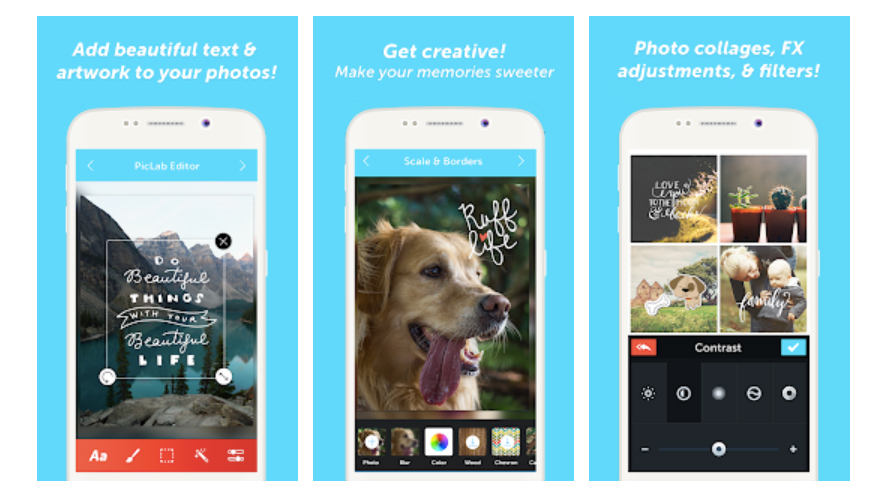 PicLab photo editor on smartphones