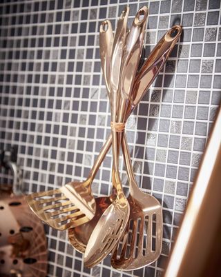 Wilko copper kitchen utensils