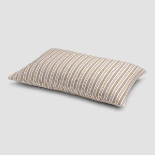 Thyme Somerley Stripe Linen Pillowcases against a white background.