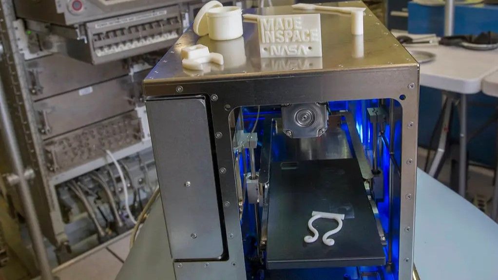 The Space Station’s 3-D printer during flight certification and acceptance testing at NASA&#039;s Marshall Space Flight Center.