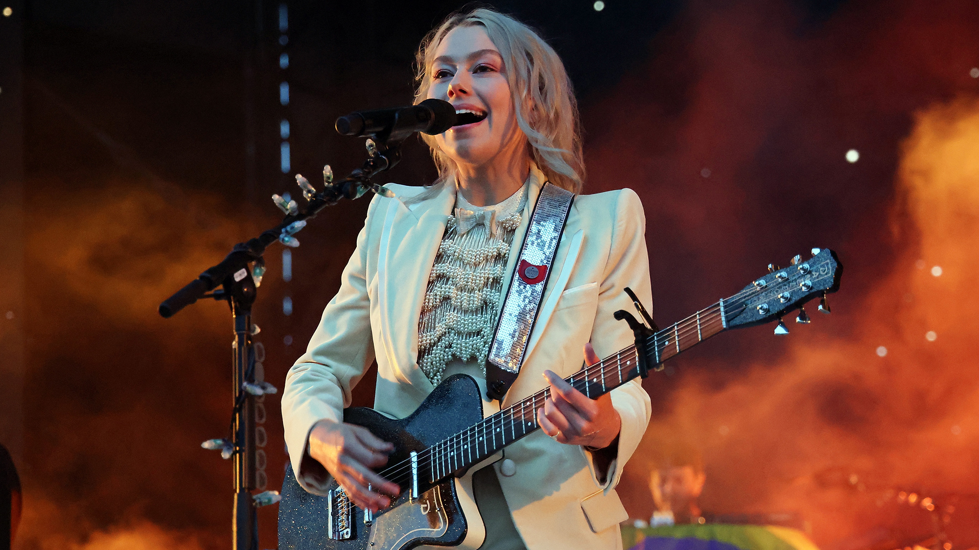 Phoebe Bridgers performs at Forest Hills Stadium on June 16, 2022 in New York City. 
