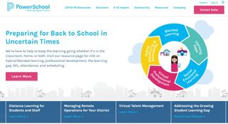 PowerSchool homepage