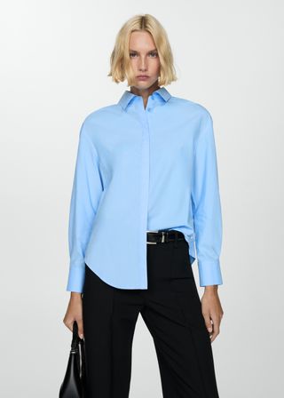 Lyocell Shirt With Jewel Buttons