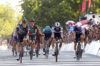 Sam Bennett wins Vuelta a San Juan stage one and punches the air