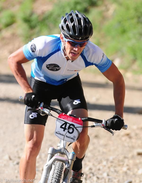 Greg Carpenter (Funkier Clothing) rode almost the whole climb out of the saddle