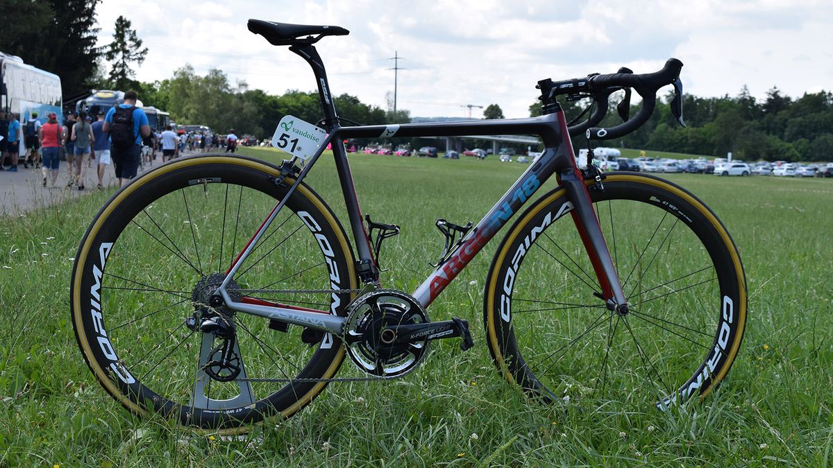 Jakob Fuglsang's custom Argon 18 Gallium Pro 'Tricolor ParticulR'