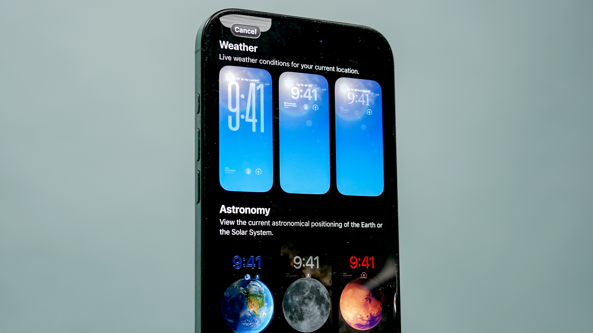 iOS 26.3 beta updated iPhone wallpaper gallery