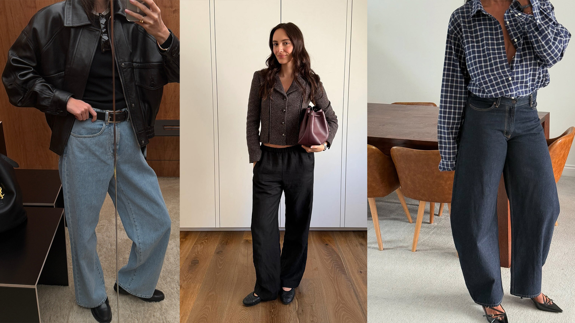 Influencers wearing cool fall outfits