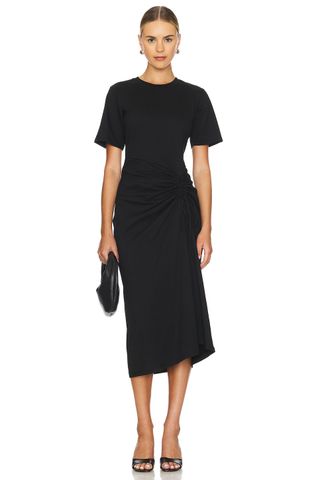 Ruched Front Tie Dress