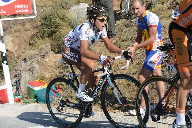 Domenico Pozzovivo (Ag2r) moved up in the Vuelta