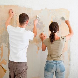 repairs and painting wall