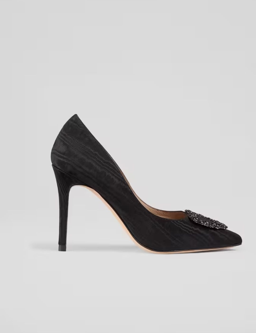 LK Bennett , Luella Black Heart Crystal Shoes 