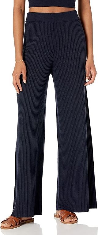 The Drop, The Drop Women's Catalina Pull-On Rib Sweater Pant, Navy, M