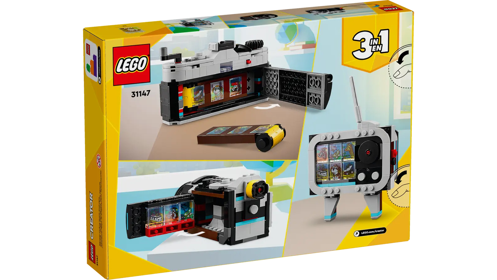 جعبه سازنده مجموعه دوربین Lego Retro Camera 31147