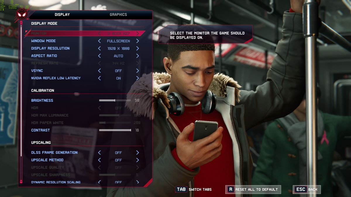 Spider-Man Miles Morales PC Settings