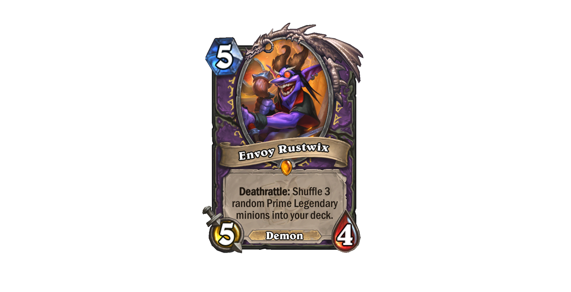 A card from the Darkmoon Races mini-set