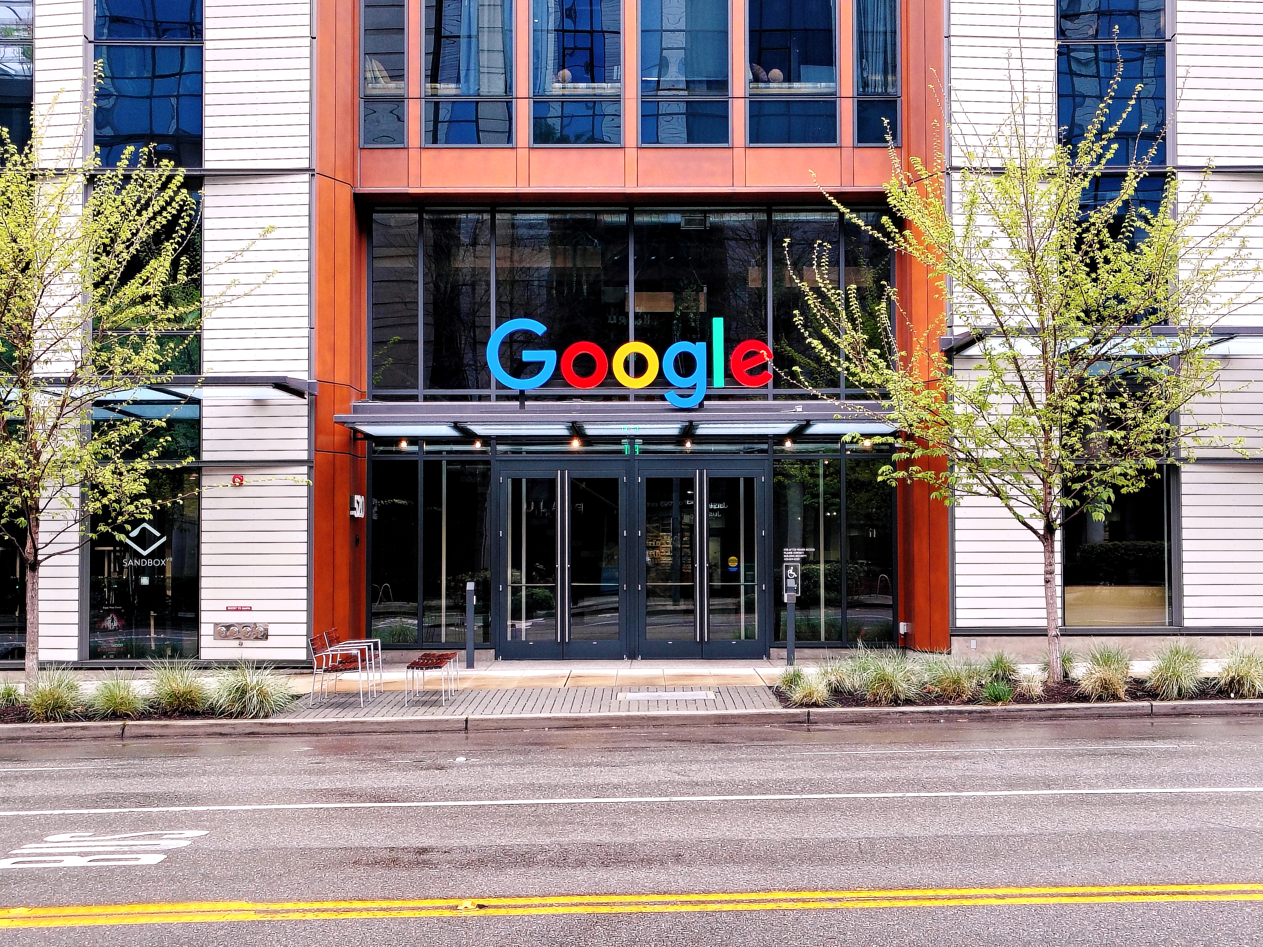 Google building entrance (signature style)