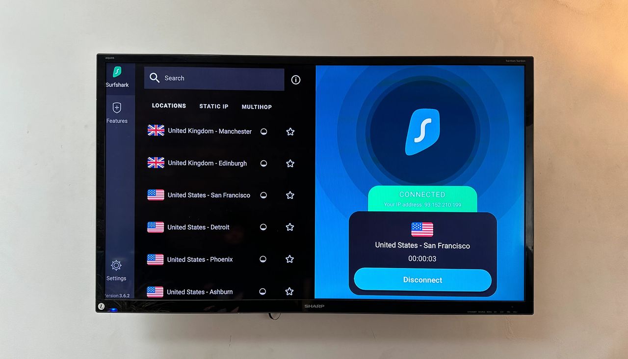 Surfshark VPN setup on a Fire Stick