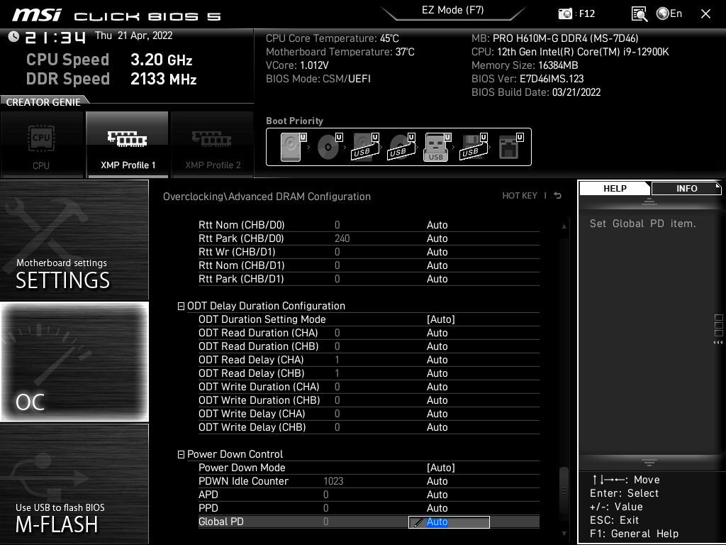 MSI Pro H610M-G DDR4