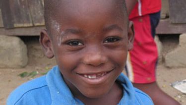 smiling child in ghana africa