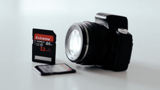 Camera and memory cards