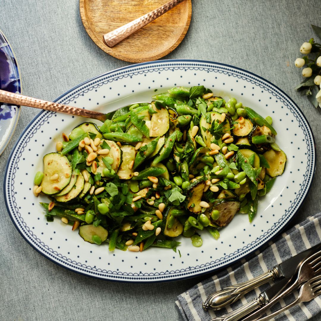 Bean Salad with Courgette