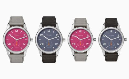 4 nomos club campus watches on a white background