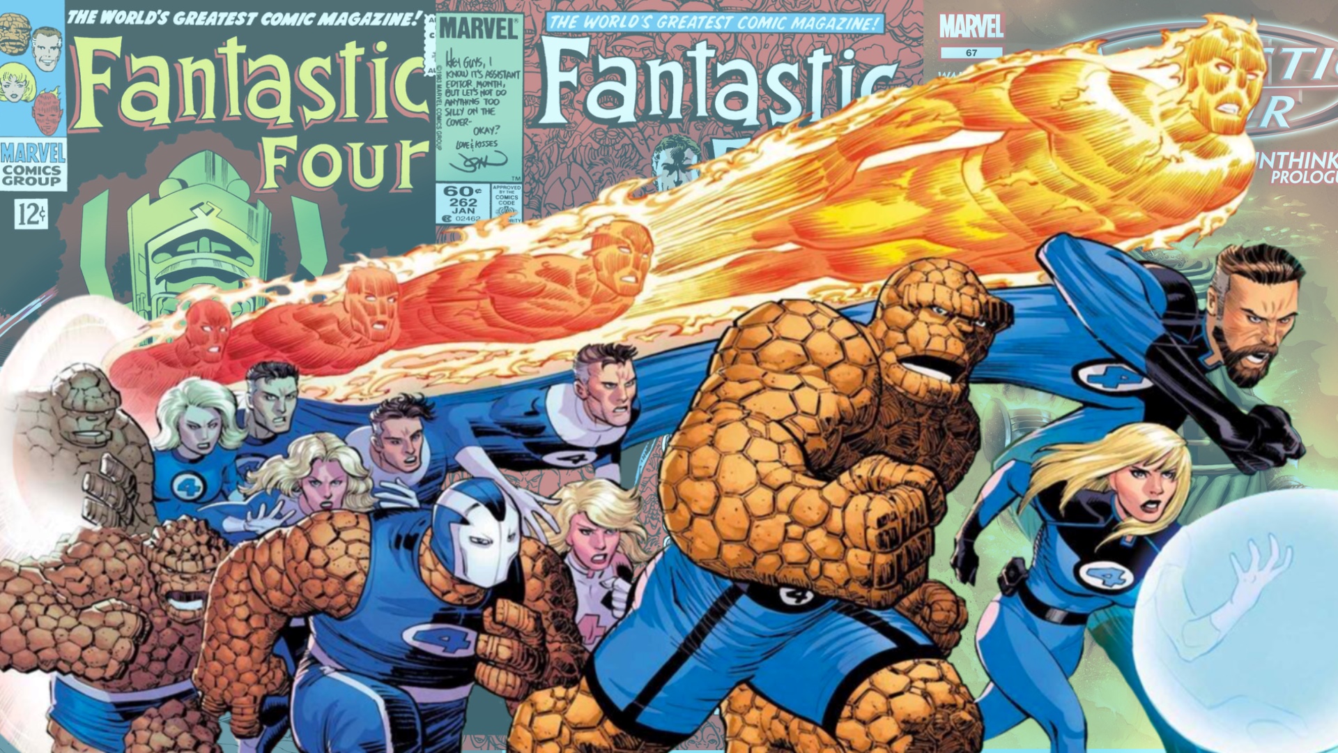 collage of Fantastic Four covers
