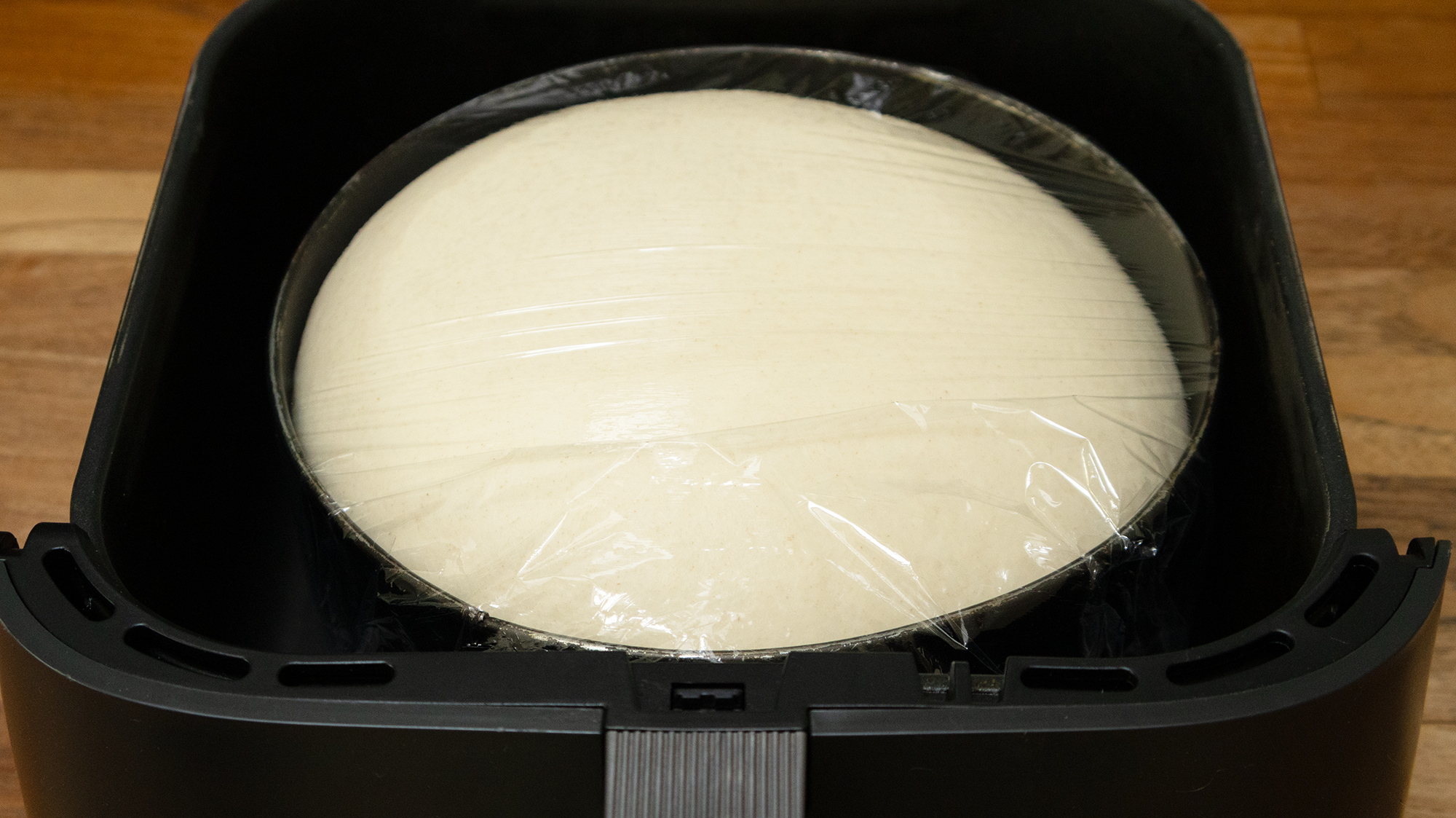 Bread dough proving in air fryer
