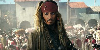 Johnny Depp as Captain Jack Sparrow in Disney's Pirates of the Caribbean