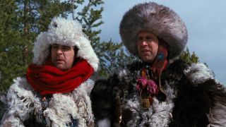 Dan Aykroyd and Chevy Chase in Spies Like Us