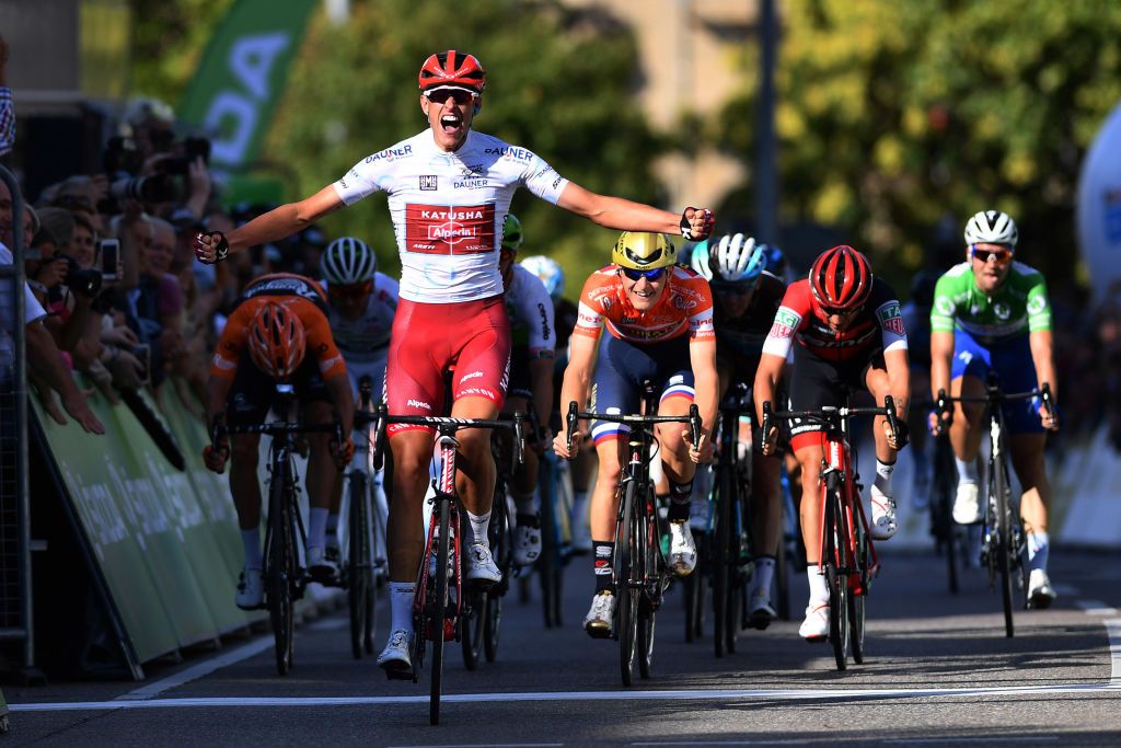 Nils Politt (Katusha-Alpecin) wins the stage
