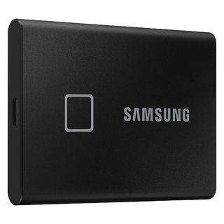 Product shot of the Samsung T7, one of the best PS5 external hard drives