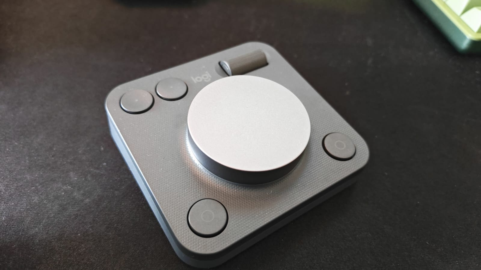 The MX Creative Dialpad on a desktop