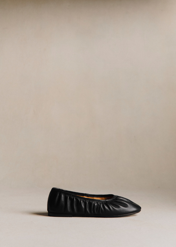 Irina Ballerinas - Smooth Black - Smooth Ovine Leather - S&amp;eacute;zane