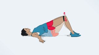 Best exercises if you sit down all day: Glute bridge