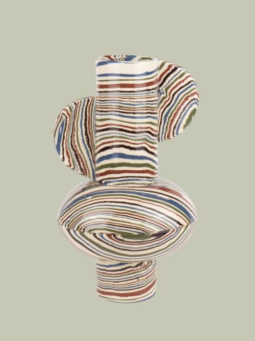 Five Multi-Colour Marble Profumo Vase