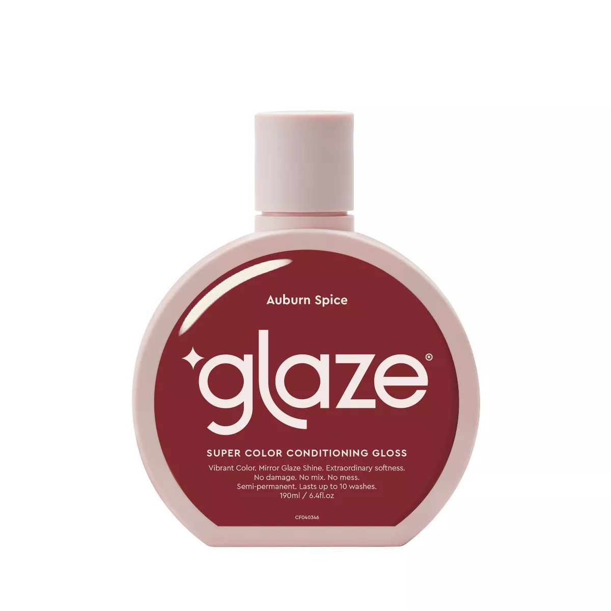 Glaze Supergloss Color Conditioning Hair Gloss - Auburn Spice- Warm Red - 6.4 Fl Oz