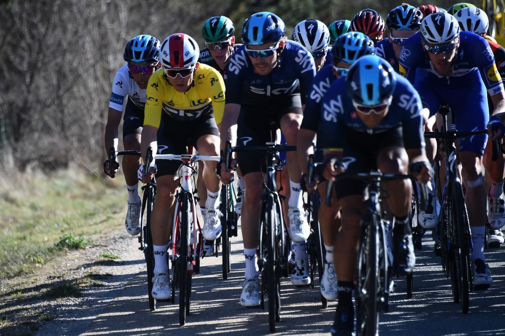 Michal Kwiatkowski (Team Sky) in the lead at Paris-Nice