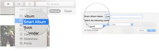 Select Smart Album, Enter an album name