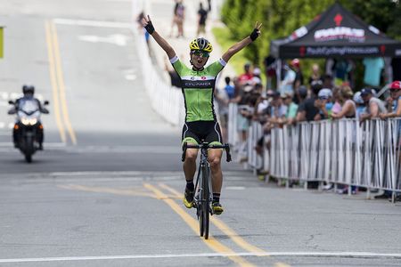 Rossella Ratto (Cylance Pro Cycling) celebrates victory