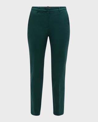 Straight-Leg Couture Cotton Trousers