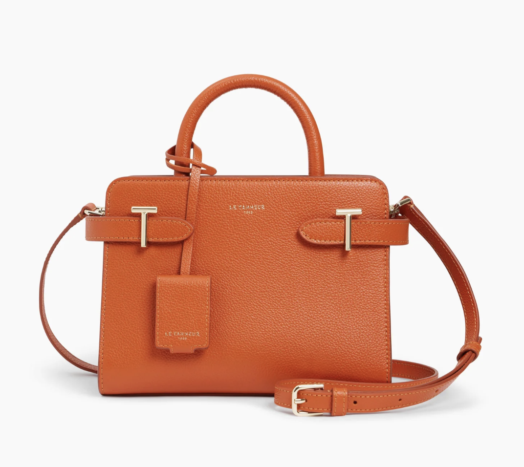 Le Tanneur, Small Handbag in Grained Leather
