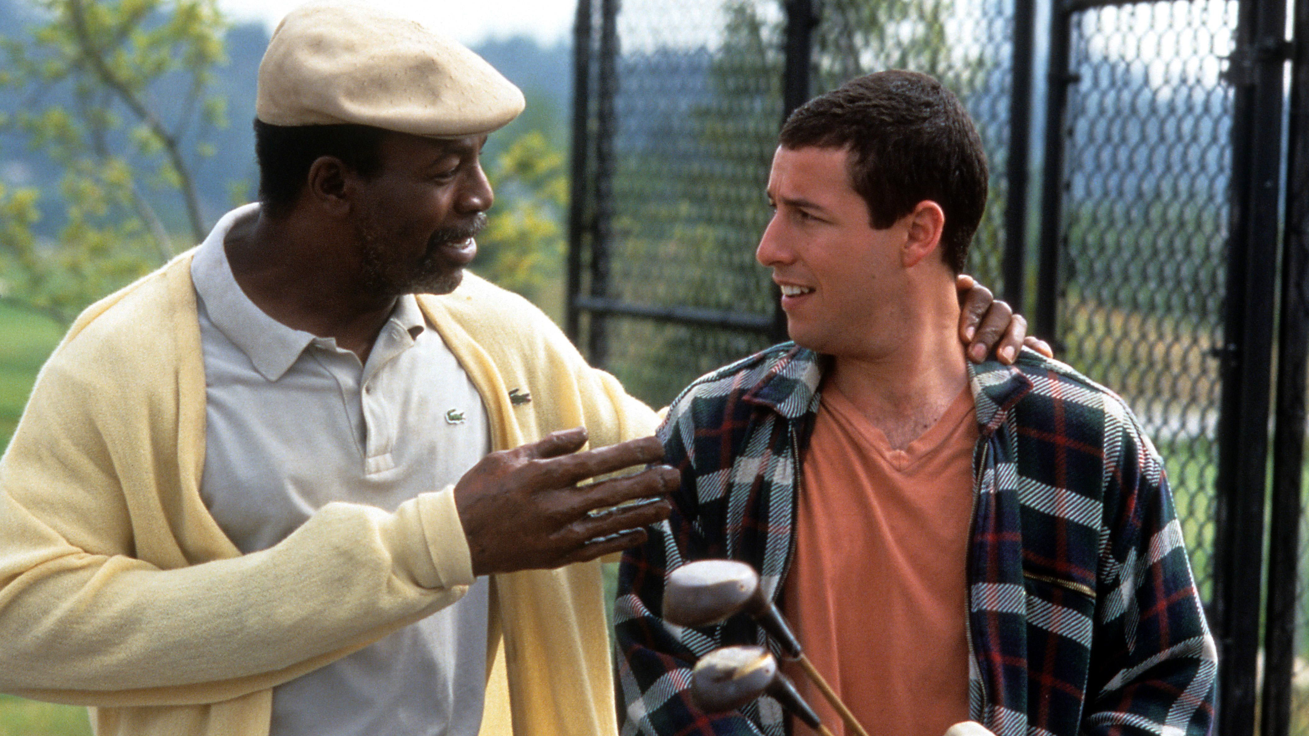 Carl Weathers and Adam Sandler in Lucky Gilmore
