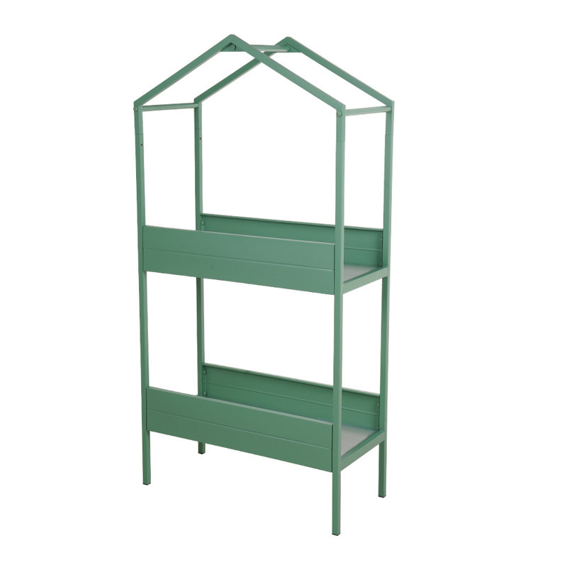 Latitude Run&amp;reg; Outdoor Steel Planter Stand With Large Storage &amp;amp; Reviews | Wayfair