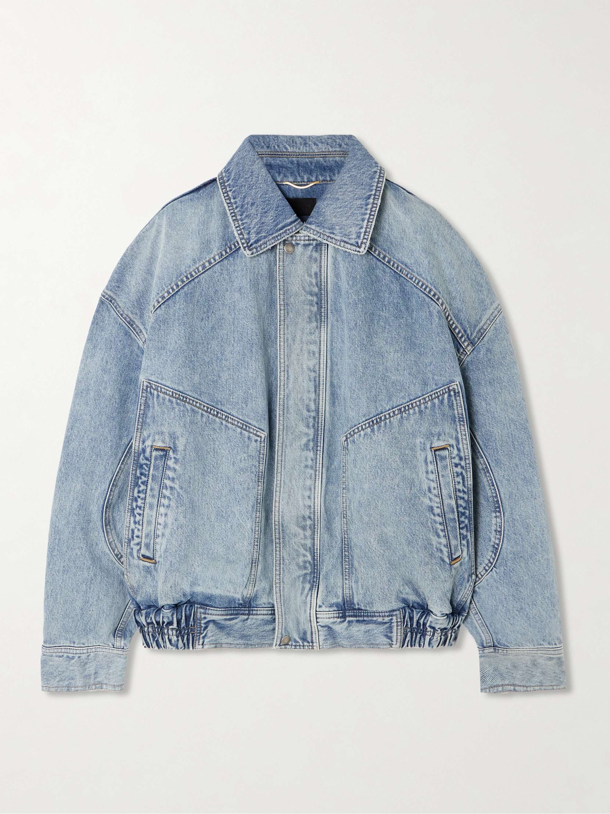 Oversized Paneled Denim Jacket