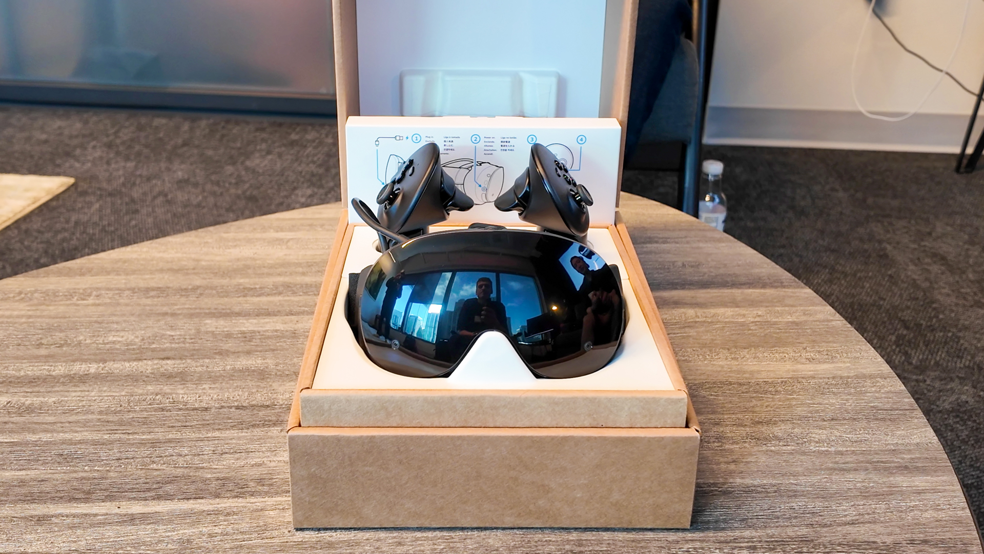 Hands-on with Valve&#039;s new VR headset, the Steam Frame, during an interview at Valve HQ in Bellevue, Washington.