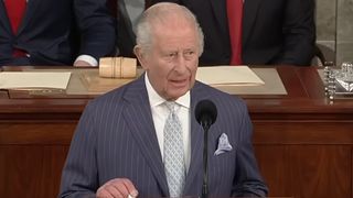 King Charles III speaks to the US Congress in 2026.
