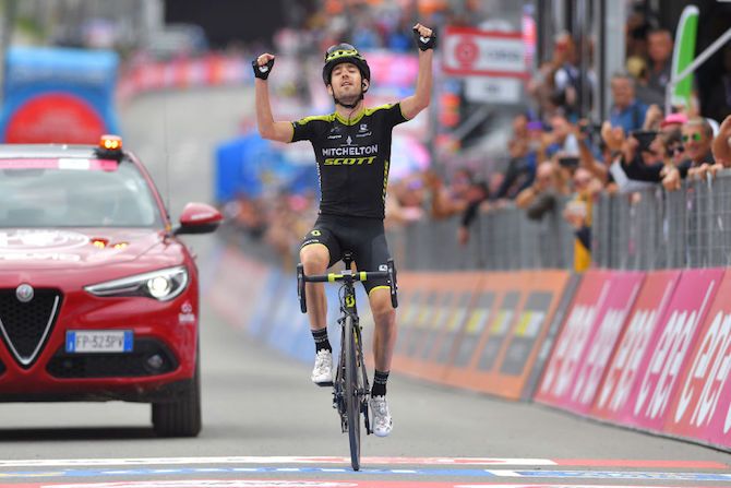 Mitchelton-Scott's Mikel Nieve wins stage 20 of the 2018 Giro d'Italia in Cervinia