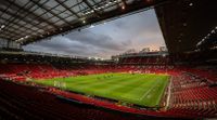 General view of Old Trafford ahead of Manchester United vs West Ham in February 2024.